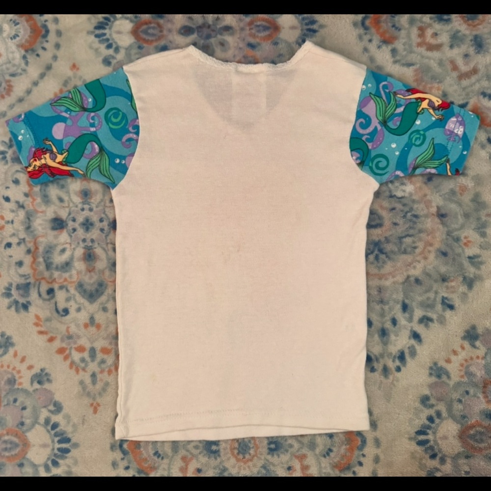 Disney The Little Mermaid Sleepwear T-shirt Youth Size 6 Vintage - Picture 10 of 10
